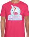 Bellatio Decorations Flamingo Kerstbal shirt / Kerst t-shirt I am dreaming of a pink Christmas roze voor heren - Kerstkleding / Christmas outfit XL
