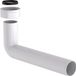 KIRCHHOFF KS coude d'évacuation, blanc, 1 1/2"BI x 235 mm x 40 mm