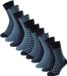 Schiesser Bluebird vrijetijdssokken 10-pack Heren Katoen/Polyamide/Elastaan Maat 43-46 Gesorteerd