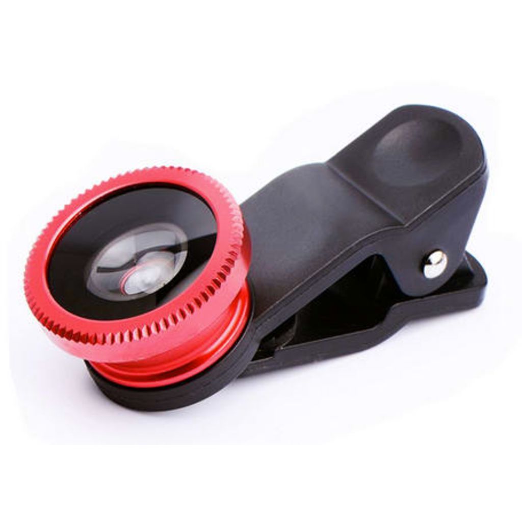 HaverCo Set van 3 lenzen Fisheye Lens + Macro Lens + 0.67x Wide Lens voor telefoon iPhone Samsung etc met Clip