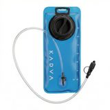 KADVA Drinkzak - lekvrij en gemakkelijk te reinigen - BPA-vrij thermoplastisch met ClickFit-systeem - 2 liter blauw - voor wandelen, hardlopen en fietsen
