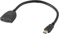 Dolphix HDMI splitter 1 naar 2 / passief - versie 1.3 (Full HD 1080p) - 0,20 meter