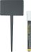 Merkloos / Sans marque Securit Krijtbordjes - 10x - op stokje - 18 cm - met stift - Zwart