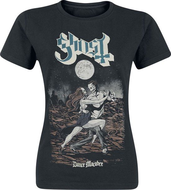 Ghost Dance Macabre Dames T-shirt - zwart - L