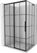 Mexen Rox L cabine de douche coulissante gauche 105 x 120 cm, grille noire, noir