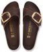 Birkenstock Madrid Big Buckle Oiled Leather Habana Dames Slippers Bruin Maat 40