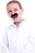 Faux moustaches auto-adhésives noir 6 pièces