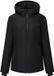 Dare 2B Dames ski jas Glacier II Zwart Effen Aansluitend Rits 15000 mm Fleece Afneembare Capuchon Volwassenen Maat 42