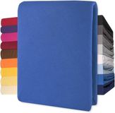 CelinaTex Lucina Hoeslaken Jersey Katoen Stretch Royal Blauw 140x200cm - 160x200cm