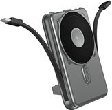 Rixus RXPB76B MagSafe Powerbank 10000mAh With Built-in Cable Gray