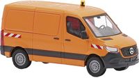 Busch-Jaeger Busch 53407 H0 Auto Mercedes Benz Sprinter korte wielbasis/plat dak, verkeersorge