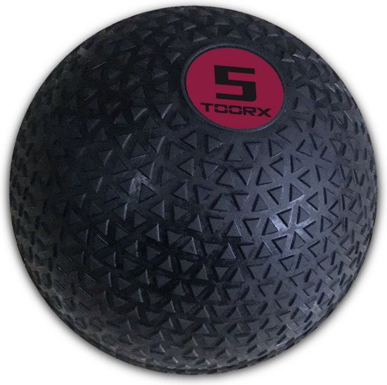 Toorx Fitness Slam Ball Pro - Fitnessbal - Functional Training - Tire Look - 5 kg - Roodpaars