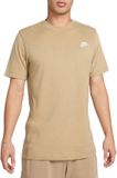 Nike Sportswear Club Heren T-shirt Bruin