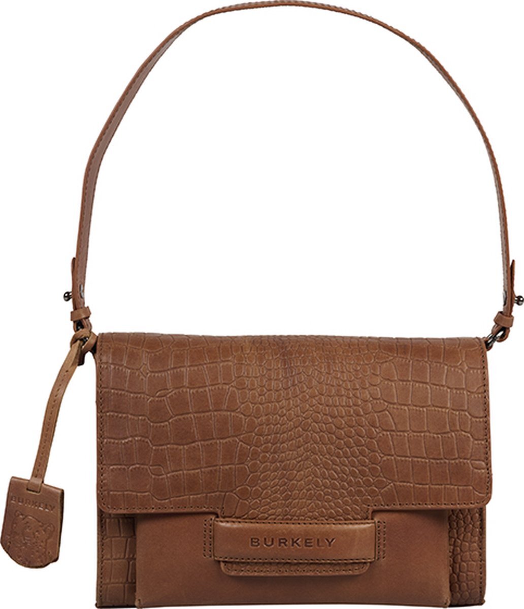 Burkely Casual Carly Dames Schoudertas Satchel - Cognac