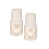Homéa Set van 100 papieren bekers, 20 cl, wit