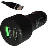 Power4Laptops DC-adapter laptop autolader compatibel met Acer Chromebook Spin R721T-N14N