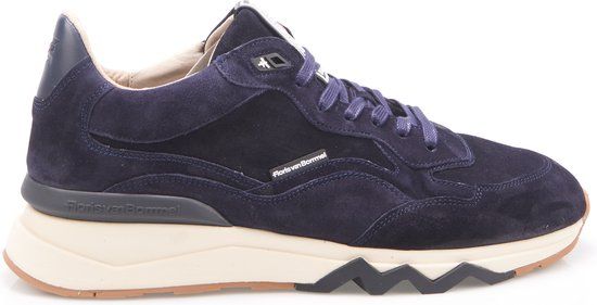 Merkloos Floris van Bommel DE ZAGER 02.03 - Heren Sneakers - Blauw - Maat 41.5