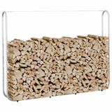 vidaXL Haardhoutrek 200x25x150 cm gegalvaniseerd staal