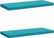 vidaXL - 2-delige Bankkussens VUGHT - 2 st - 100% Polyester - Turquoise