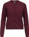 Object Vest Objthess L/s Short Cardigan Noos 23043508 Windsor Wine/ Melange Femme Taille - S