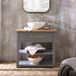 Hudson Reed Startford meuble lavabo 84cm gris clair avec lavabo à poser rond | poignée chromée classique
