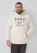 s.Oliver - Heren - Zachte hoodie met artwork in relaxte pasvorm - Crème - 4XL