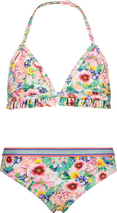 Vingino Zohara Meisjes Bikiniset - Multicolor Peach - Maat 116 - 85% Polyester / 15% Elastaan - 2024 Lente/Zomer