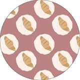 Bonateks Ronde digitaal bedrukte muismat, antislip onderkant, voor kantoor en thuis, diameter: 22 cm