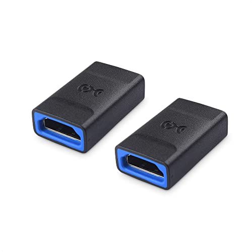 Cable Matters 2-pack 8K@60Hz / 4K@120Hz HDMI-koppeling met HDR-ondersteuning (8K HDMI-koppeling, HDMI-adapter vrouwelijk naar vrouwelijk) in zwart