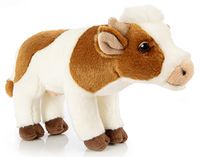 Uni-Toys - Koe met moedige stem, staand - 29 cm (lengte) - pluche rundvlees - knuffeldier