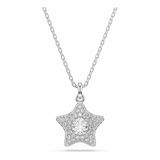 Swarovski Sublima Hanger, Rond Slijpsel, Ster, Wit, Rodium Verguld