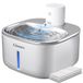Gimars Cat Water Fountain, 108oz/3.2L Roestvrijstalen Huisdier Waterfontein Draadloos Batterijgevoed, Snoerloze Honden Waterdispenser Automatisch met Bewegingssensor