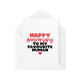 Verjaardagskaarten CBH1946 Verjaardagskaarten - Gelukkige Verjaardag aan Mijn Favoriete Mens - Romantische Kaarten - Huwelijksverjaardag Kaarten - Man en Vrouw Kaarten - CBH1946