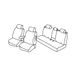 Set Superior Set stoelhoezen grijs/zwart compatibel met Jeep Compass (07/17>)