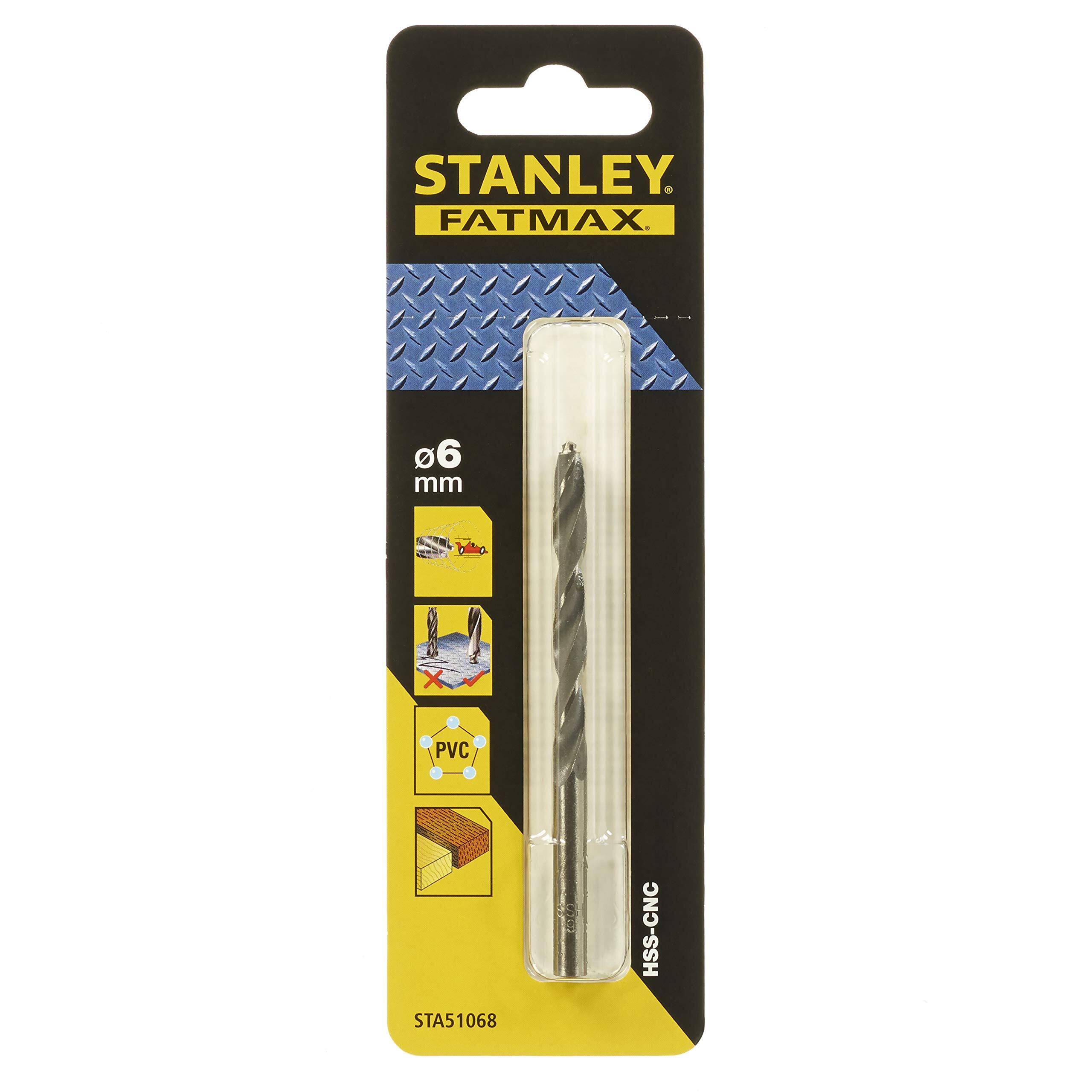 Stanley Fatmax metaalboor 6 mm HSS-CNC STA51068