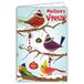 Afie 61-6004 wenskaart met envelop en collage in Relax vogel in goud glanzend voor een goed jaar, met de beste wensen, roodborstje, takken onder de sneeuw, kerstballen