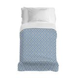 PENSIERI DELICATI Sprei, 220 x 280 cm, 100% piqué katoen, ideaal als meubellaken, sprei voor twijfelaar, motief Scotty Azzurro, 100% Made in Italy