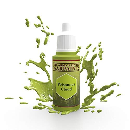 The Army Painter | Warpaint | Poisonous Cloud | Acrylic Non-Toxic Heavily Pigmented Water Based Paint for Tabletop Roleplaying, Boardgames, and Wargames Miniature Model Painting