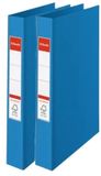 Esselte Ringband mappen/ordners - 2x - blauw - A4