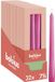 Bolsius - Glanzende dinerkaarsen - 32 stuks - Fuchsia roze - 24,5 cm - 7 branduren