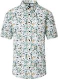 CASA MODA Casual Fit Overhemd Korte Mouw Blauw