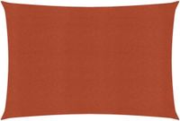 vidaXL Zonnezeil 160 g/m² 2,5x3,5 m HDPE Terracotta