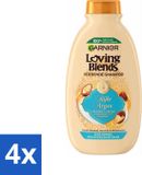 Garnier Loving Blends Rijke Argan Shampoo 300 ml - 4 Stuks
