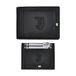 JUVENTUS Set portemonnee en creditcardhouder 100% leer 133441, Zwart, Standard, Hedendaags