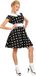 Widmann Fiftiesjurk met bolletjesprint voor dames - Verkleedkleding - Small