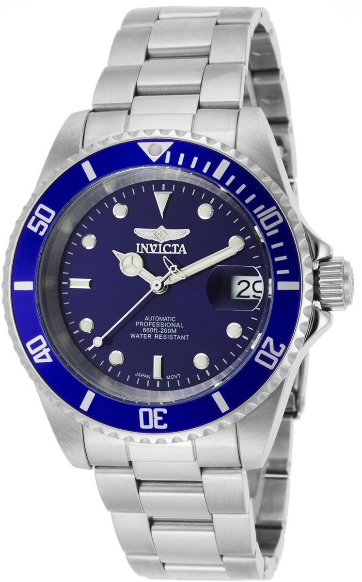 Invicta Pro Diver 9094OB Heren Horloge - 40mm - Blauw - Automatisch - 20 ATM
