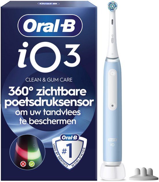 Oral-B iO 3 Elektrische Tandenborstel - Lichtblauw