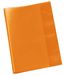 VELOFLEX - Schoolboekhoes DIN A4 PP transparant oranje 25 stuks