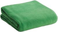 Plaid Cosy - 10x - vert - 120 x 150 cm - Polyester fleece - 180 gram