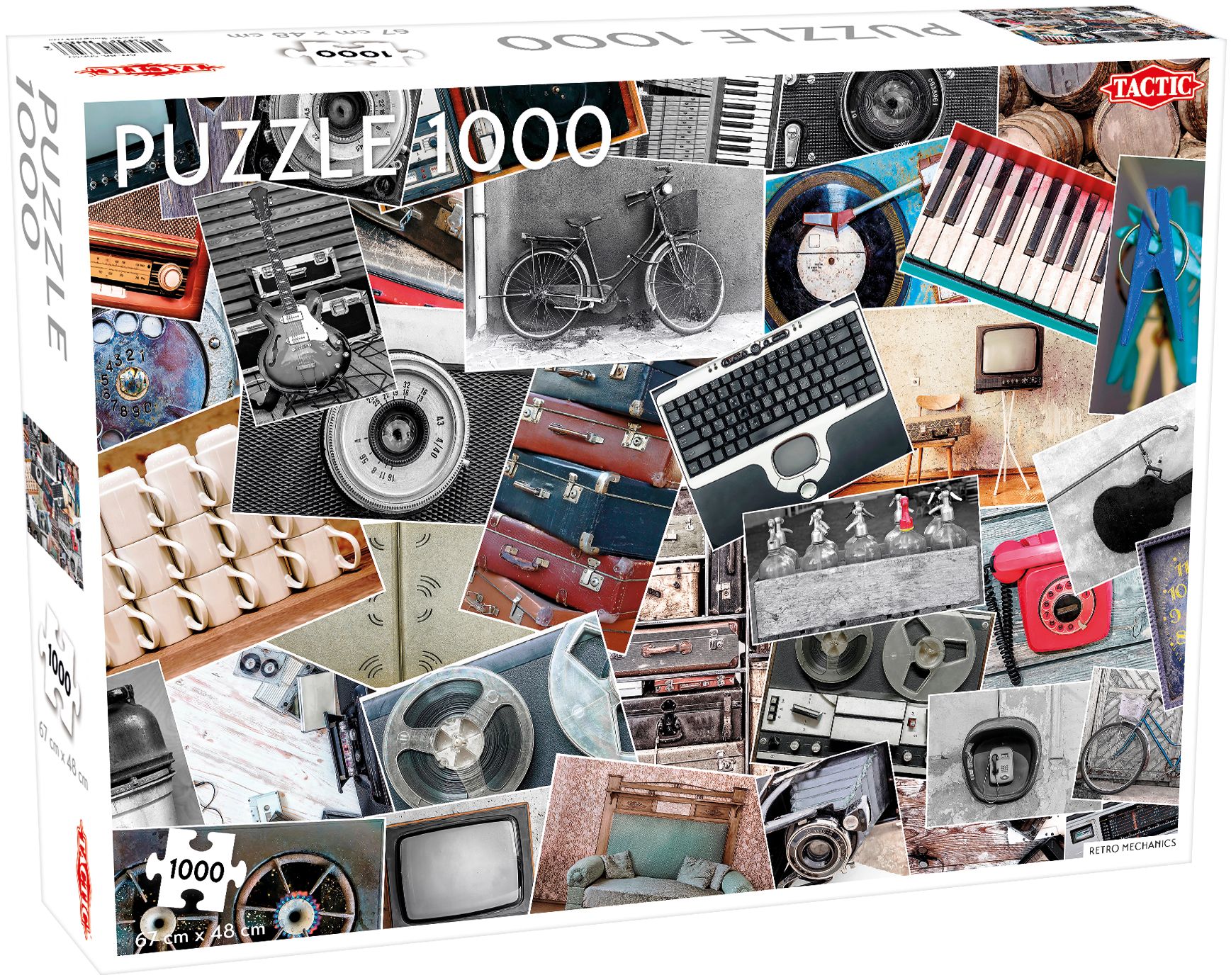 Tactic Retro Mechanics - 1000 stukjes Puzzel - Unisex
